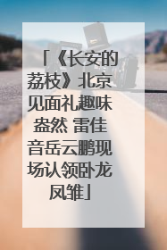 《长安的荔枝》北京见面礼趣味盎然 雷佳音岳云鹏现场认领卧龙凤雏