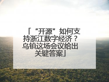 “开源”如何支持浙江数字经济？乌镇这场会议给出关键答案