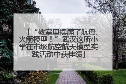 “教室里摆满了航母、火箭模型！”武汉这所小学在市级航空航天模型实践活动中获佳绩