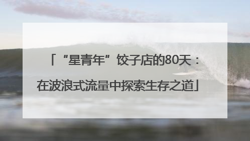 “星青年”饺子店的80天：在波浪式流量中探索生存之道