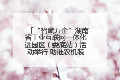 “智赋万企”湖南省工业互联网一体化进园区（娄底站）活动举行 助推农机装备产业高质量发展