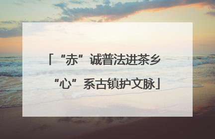 “赤”诚普法进茶乡 “心”系古镇护文脉