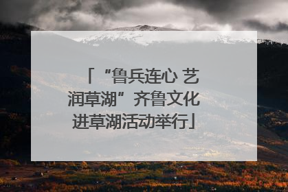 “鲁兵连心 艺润草湖”齐鲁文化进草湖活动举行