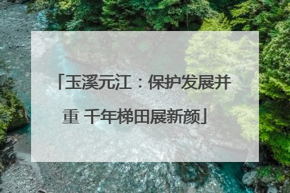 玉溪元江：保护发展并重 千年梯田展新颜