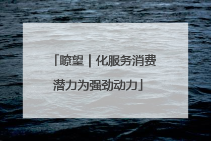 瞭望｜化服务消费潜力为强劲动力