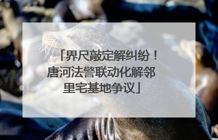 界尺敲定解纠纷！唐河法警联动化解邻里宅基地争议