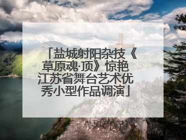 盐城射阳杂技《草原魂·顶》惊艳江苏省舞台艺术优秀小型作品调演