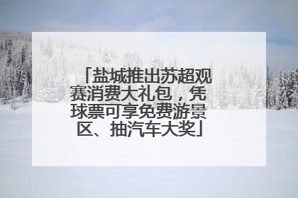 盐城推出苏超观赛消费大礼包，凭球票可享免费游景区、抽汽车大奖