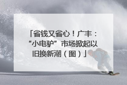 省钱又省心！广丰：“小电驴”市场掀起以旧换新潮（图）
