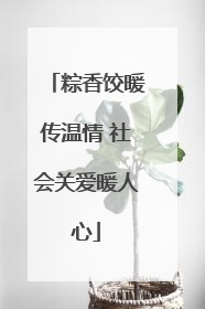粽香饺暖传温情 社会关爱暖人心