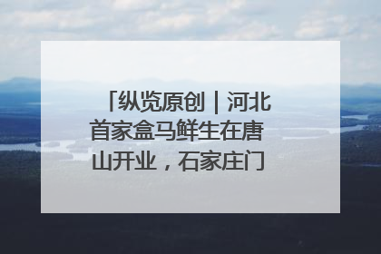 纵览原创｜河北首家盒马鲜生在唐山开业，石家庄门店预计8月开业