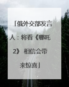 俄外交部发言人：将看《哪吒2》 相信会带来惊喜