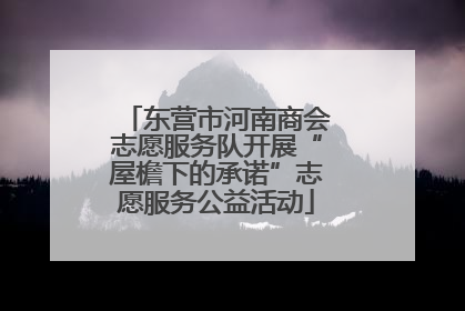 东营市河南商会志愿服务队开展“屋檐下的承诺”志愿服务公益活动