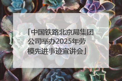 中国铁路北京局集团公司举办2025年劳模先进事迹宣讲会