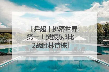 乒超｜挑落世界第一！樊振东3比2战胜林诗栋