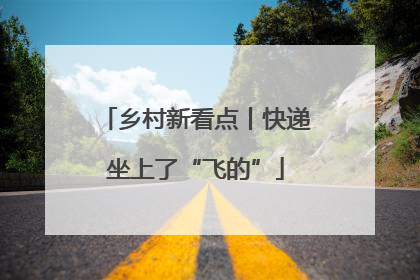 乡村新看点丨快递坐上了“飞的”