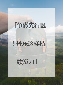 争做先行区！丹东这样持续发力