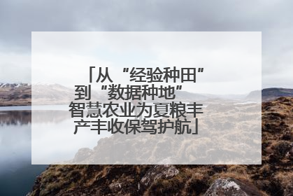 从“经验种田”到“数据种地” 智慧农业为夏粮丰产丰收保驾护航