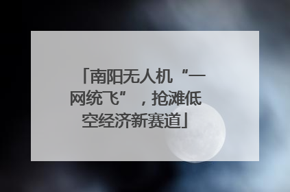 南阳无人机“一网统飞”，抢滩低空经济新赛道