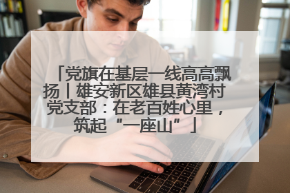 党旗在基层一线高高飘扬丨雄安新区雄县黄湾村党支部：在老百姓心里，筑起“一座山”