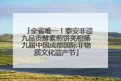 全省唯一！泰安非遗九品贡酵素煎饼亮相第九届中国成都国际非物质文化遗产节