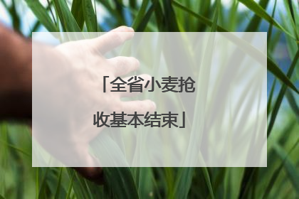 全省小麦抢收基本结束