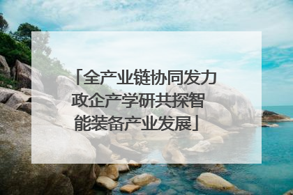 全产业链协同发力 政企产学研共探智能装备产业发展