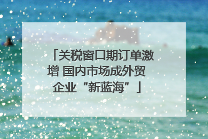 关税窗口期订单激增 国内市场成外贸企业“新蓝海”