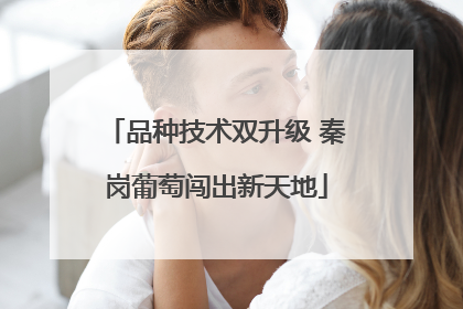 品种技术双升级 秦岗葡萄闯出新天地