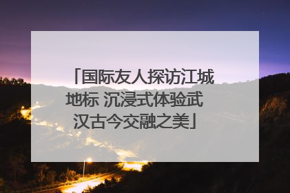 国际友人探访江城地标 沉浸式体验武汉古今交融之美