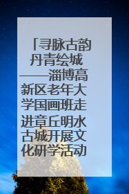寻脉古韵 丹青绘城——淄博高新区老年大学国画班走进章丘明水古城开展文化研学活动