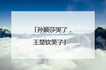 孙颖莎哭了，王楚钦笑了