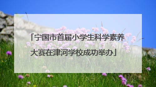 宁国市首届小学生科学素养大赛在津河学校成功举办