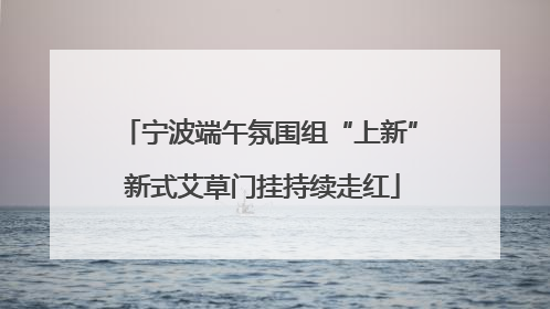 宁波端午氛围组“上新” 新式艾草门挂持续走红