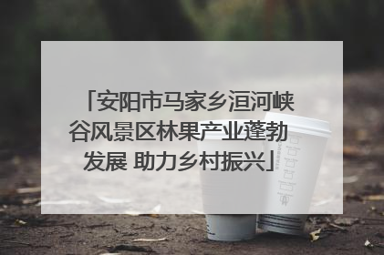 安阳市马家乡洹河峡谷风景区林果产业蓬勃发展 助力乡村振兴