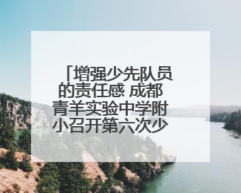 增强少先队员的责任感 成都青羊实验中学附小召开第六次少代会
