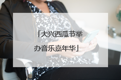 大兴西瓜节举办音乐嘉年华