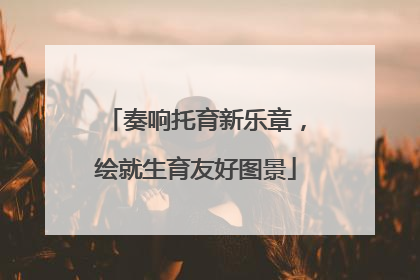 奏响托育新乐章，绘就生育友好图景