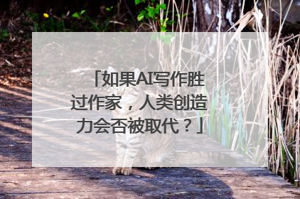如果AI写作胜过作家，人类创造力会否被取代？