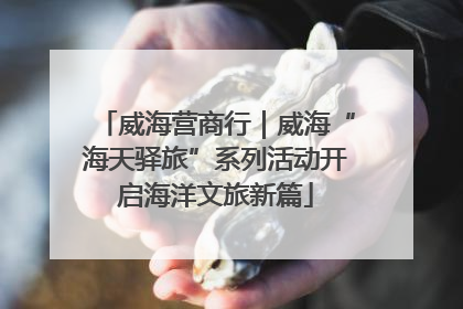 威海营商行｜威海“海天驿旅”系列活动开启海洋文旅新篇