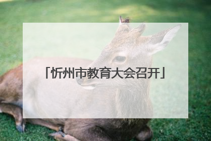 忻州市教育大会召开