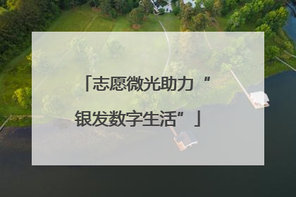 志愿微光助力“银发数字生活”