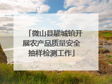 微山县驩城镇开展农产品质量安全抽样检测工作