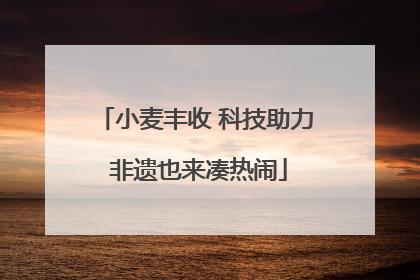 小麦丰收 科技助力 非遗也来凑热闹