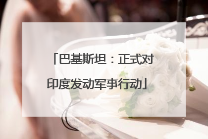 巴基斯坦：正式对印度发动军事行动