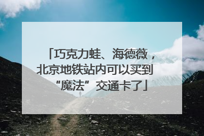 巧克力蛙、海德薇，北京地铁站内可以买到“魔法”交通卡了