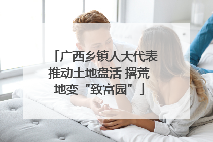 广西乡镇人大代表推动土地盘活 撂荒地变“致富园”