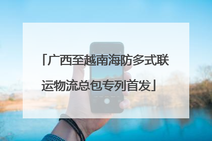 广西至越南海防多式联运物流总包专列首发