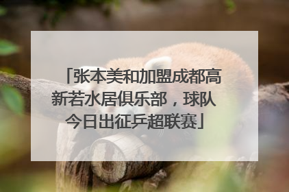 张本美和加盟成都高新若水居俱乐部，球队今日出征乒超联赛