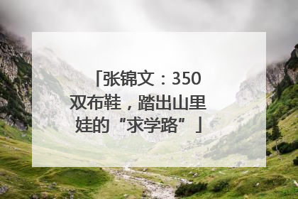 张锦文：350双布鞋，踏出山里娃的“求学路”